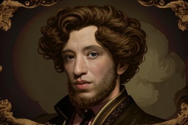 Александр Сергеевич Пушкин ИИ Кандинский (18+)