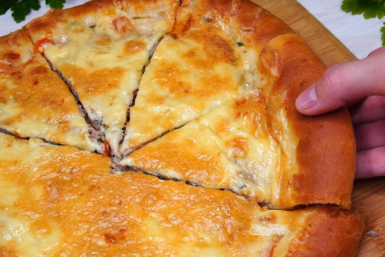 Муж вас зацелует за этот вкуснейший мясной пирог, а начинка в бортике - это находка