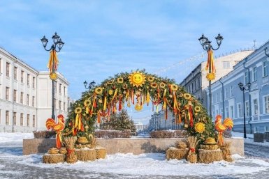 Декораторы готовят украшения к Масленице Пресс-служба Минкульта