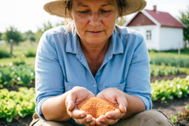Перед посадкой моркови – обязательно: смешиваем 2 ложки с водой – и на семена, взойдут густым ковром 