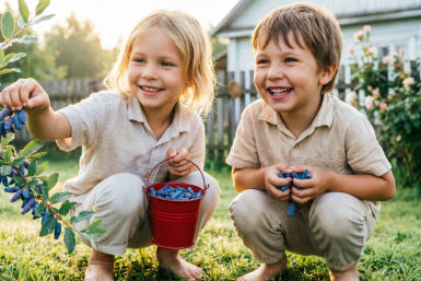 Кислятине — конец: 1 порошок превратит куст жимолости в сладкий фонтан — ягода крупная и сочная