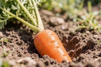 Забыла про удобрения: 3 секрета гигантской моркови на тощей земле — и корнеплоды сладкие, размером с ладонь