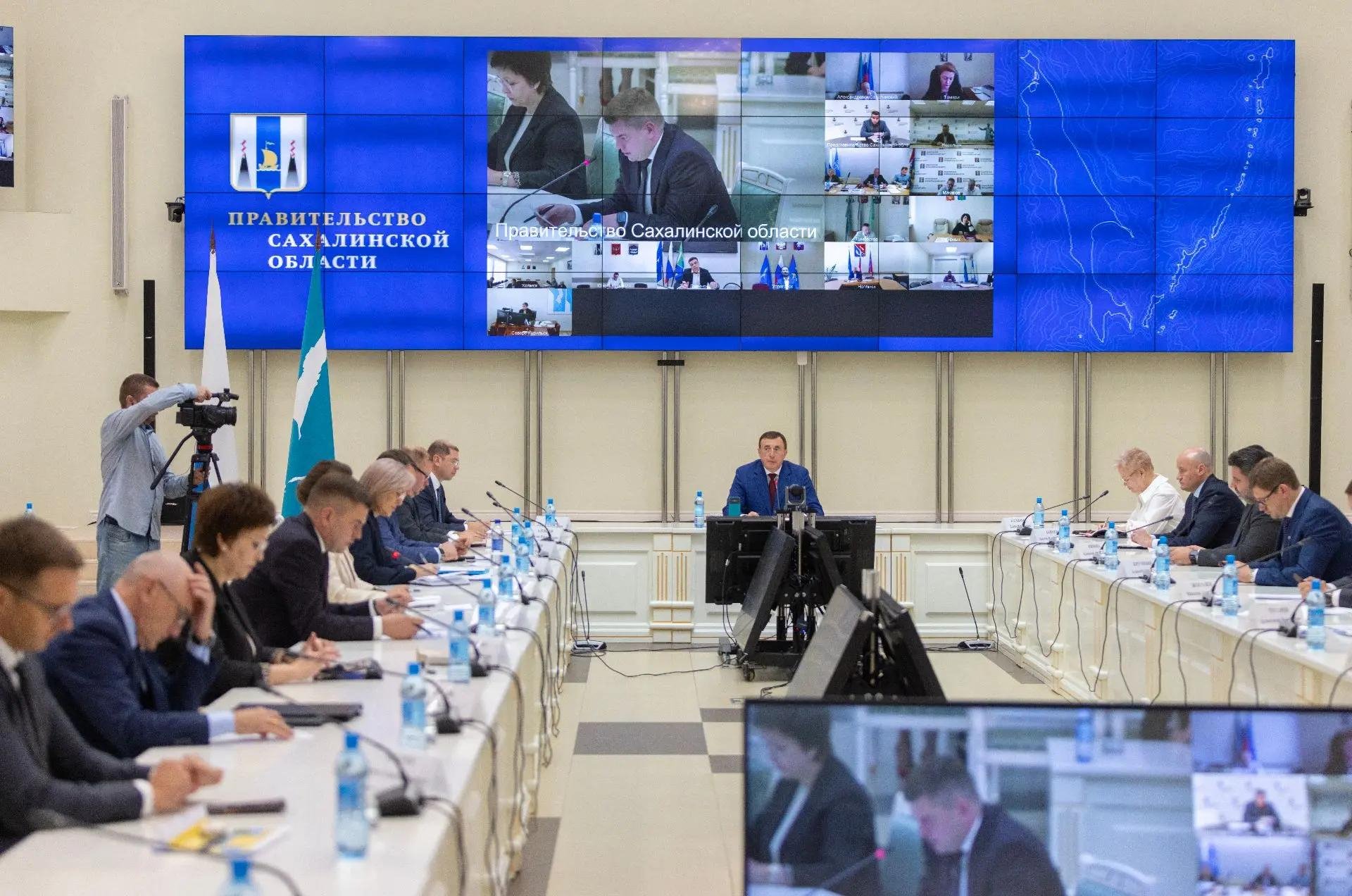 Совещание в Правительстве Сахалинской области пресс-служба правительства Сахалинской области